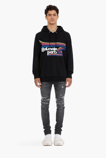 Balmain o1y0426 Logo Hoodie in Black Size US M / EU 48-50 / 2 - 4 Thumbnail