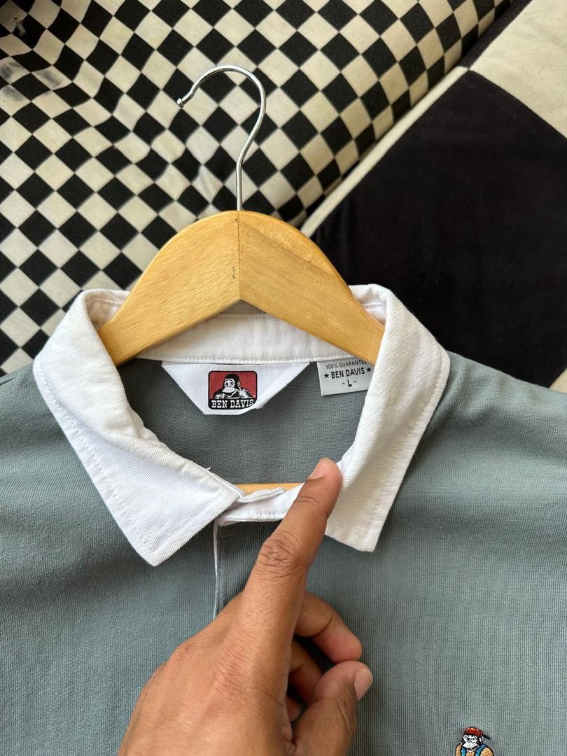 Ben Davis × Japanese Brand BEN DAVIS COLLAR SHIRT Size US L / EU 52-54 / 3 - 4 Thumbnail