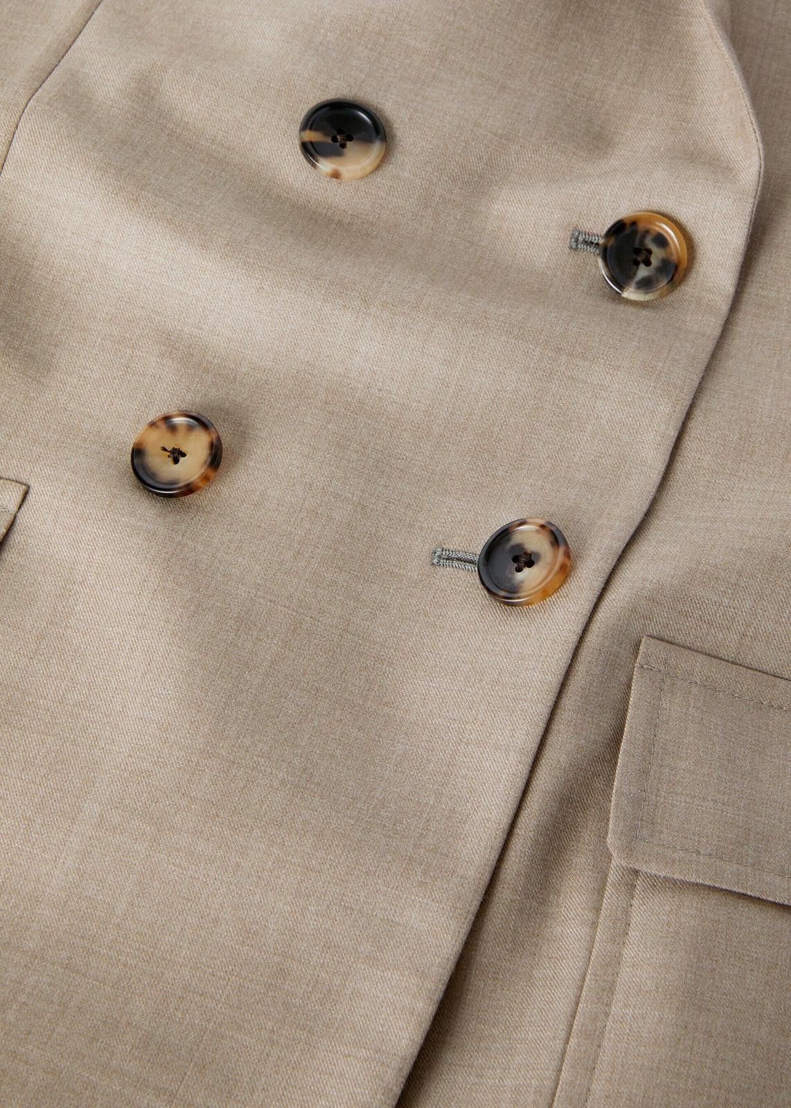 Loro Piana o1srvl11e0125 FAN6953 Ananda Jacket in Beige Size XS / US 0-2 / IT 36-38 - 3 Thumbnail