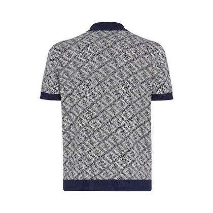 Fendi o1loc1c0824 Polos Shirt in Blue Size US M / EU 48-50 / 2 - 2 Thumbnail