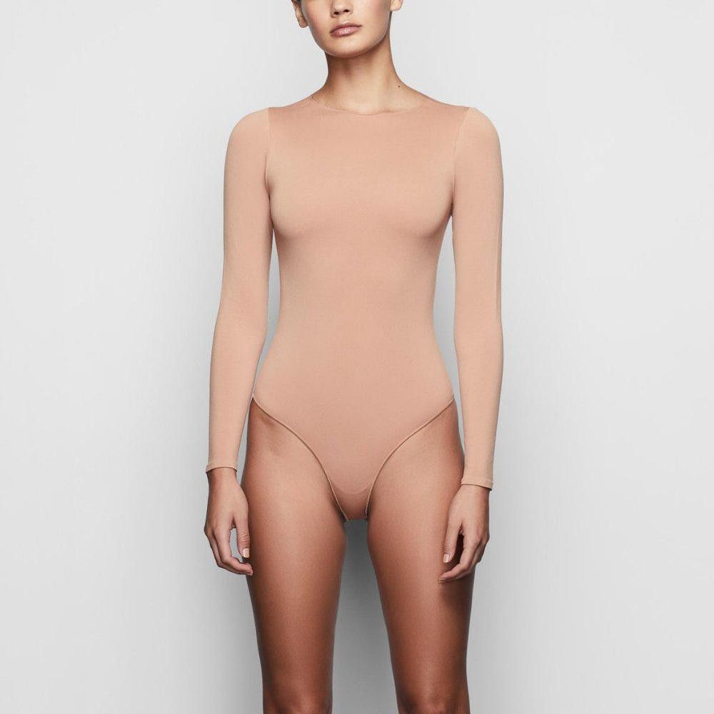 Designer CT746 Skims NWOT ESSENTIAL CREW NECK BODYSUIT Sienna L/XL Size L / US 10 / IT 46 - 4 Thumbnail