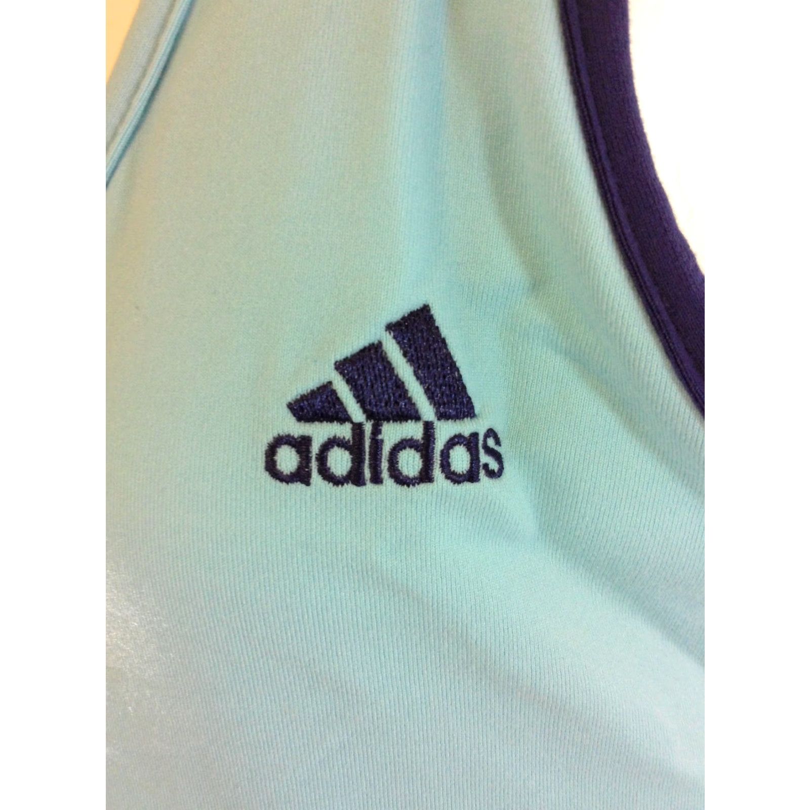 Adidas VINTAGE Adidas Fund Workout Tank ClimaLite Shirt Women’s M Splash Blue Nike Size M / US 6-8 / IT 42-44 - 2 Thumbnail