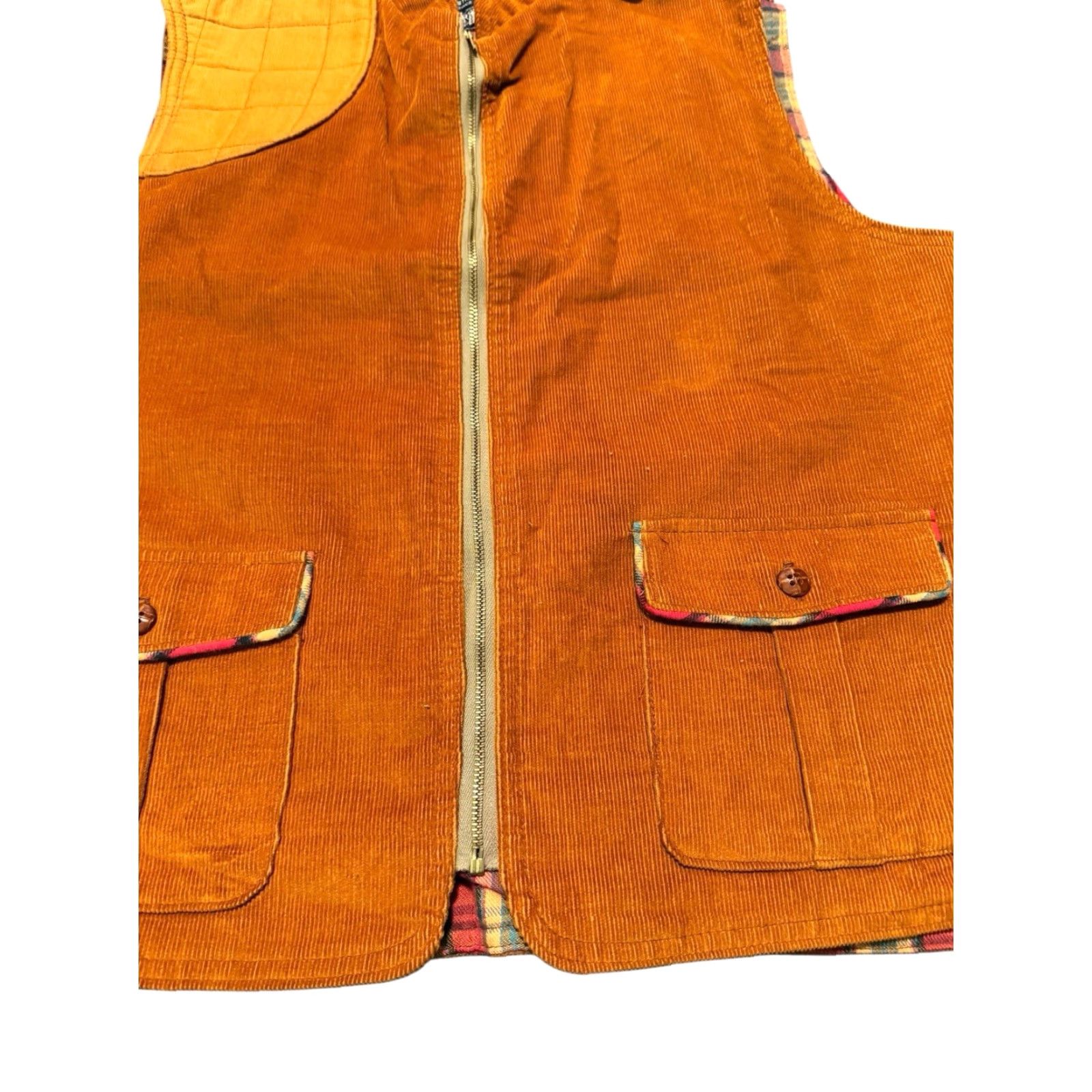 Levi's VINTAGE Levi's Shooting Vest Corduroy Lined Hunting 70s 80s White Tab Men L Brown Shotgun Style Military Jacket Size US L / EU 52-54 / 3 - 4 Thumbnail