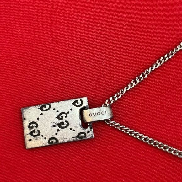 Gucci GucciGhost silver pendant necklace Size 28 - 3 Thumbnail