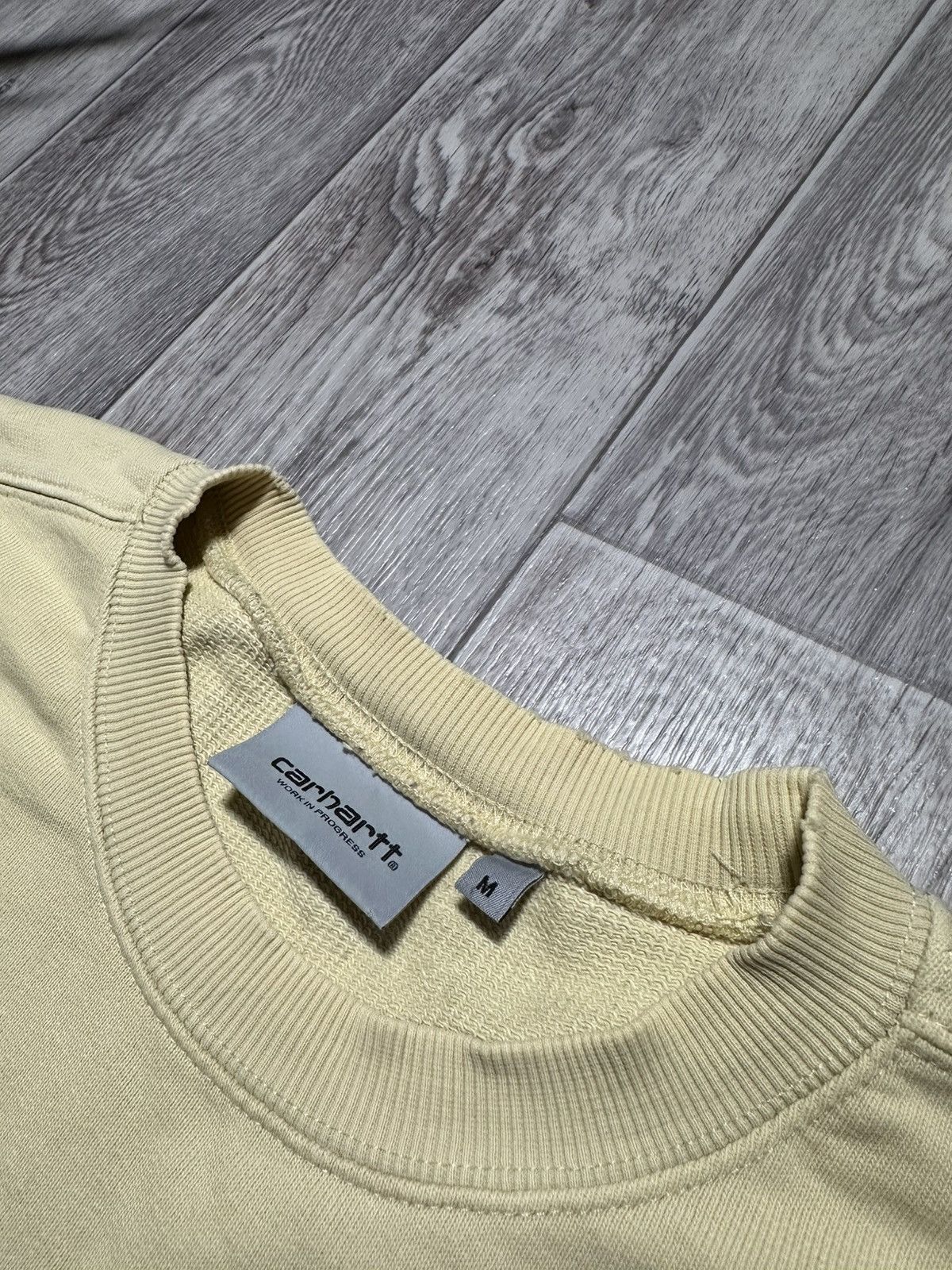 Carhartt × Carhartt Wip × Vintage Vintage Carhartt Distressed Faded Pocket Crewneck Sweat Size US M / EU 48-50 / 2 - 4 Thumbnail