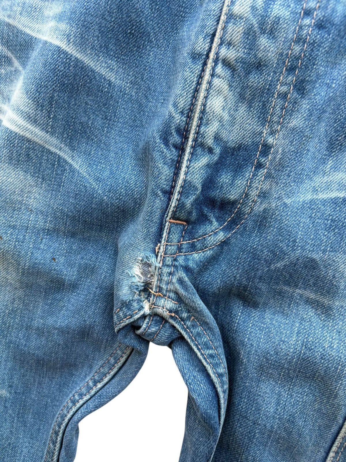 The Repack Bleach Denim Selvedge Carpenter Workwear Pants