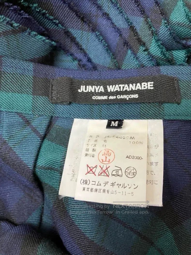 Comme des Garcons Comme Des Garcons size M Deconstructed tartan skirt Size 23" - 9 Thumbnail