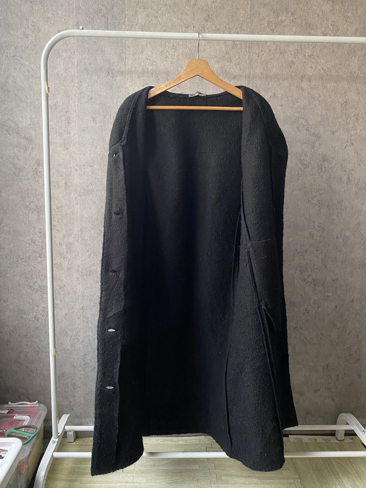 Issey Miyake Vintage 80s Issey Miyake Wool Long Coat Size US M / EU 48-50 / 2 - 9 Thumbnail