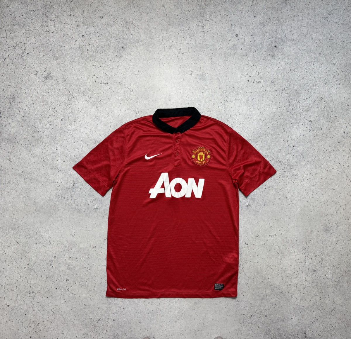 Nike Nike FC Manchester United Soccer Jersey 2013/2014 Y2K Size US L / EU 52-54 / 3 - 1 Thumbnail