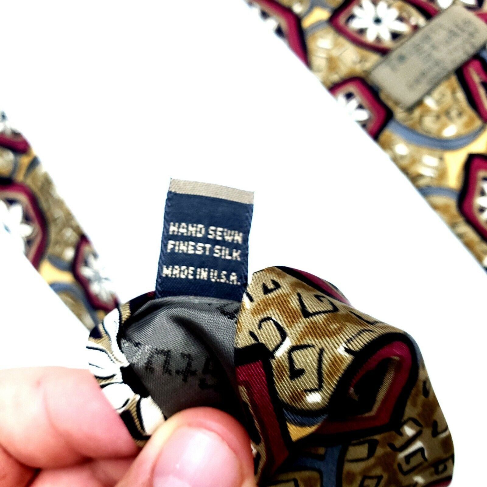 Robert Talbott Robert Talbott Studio Silk Tie Brown Print Abstract Classic Size ONE SIZE - 5 Thumbnail
