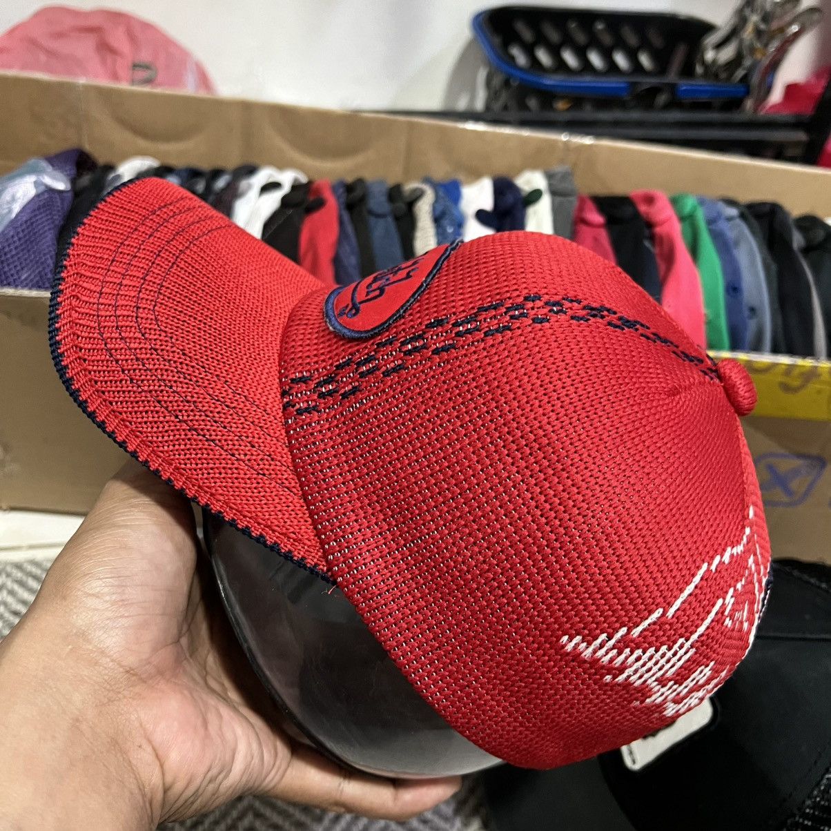 Von Dutch Von Dutch Red Navy Knitted Embroidery Oval Logo Patch Hat Size ONE SIZE - 2 Thumbnail