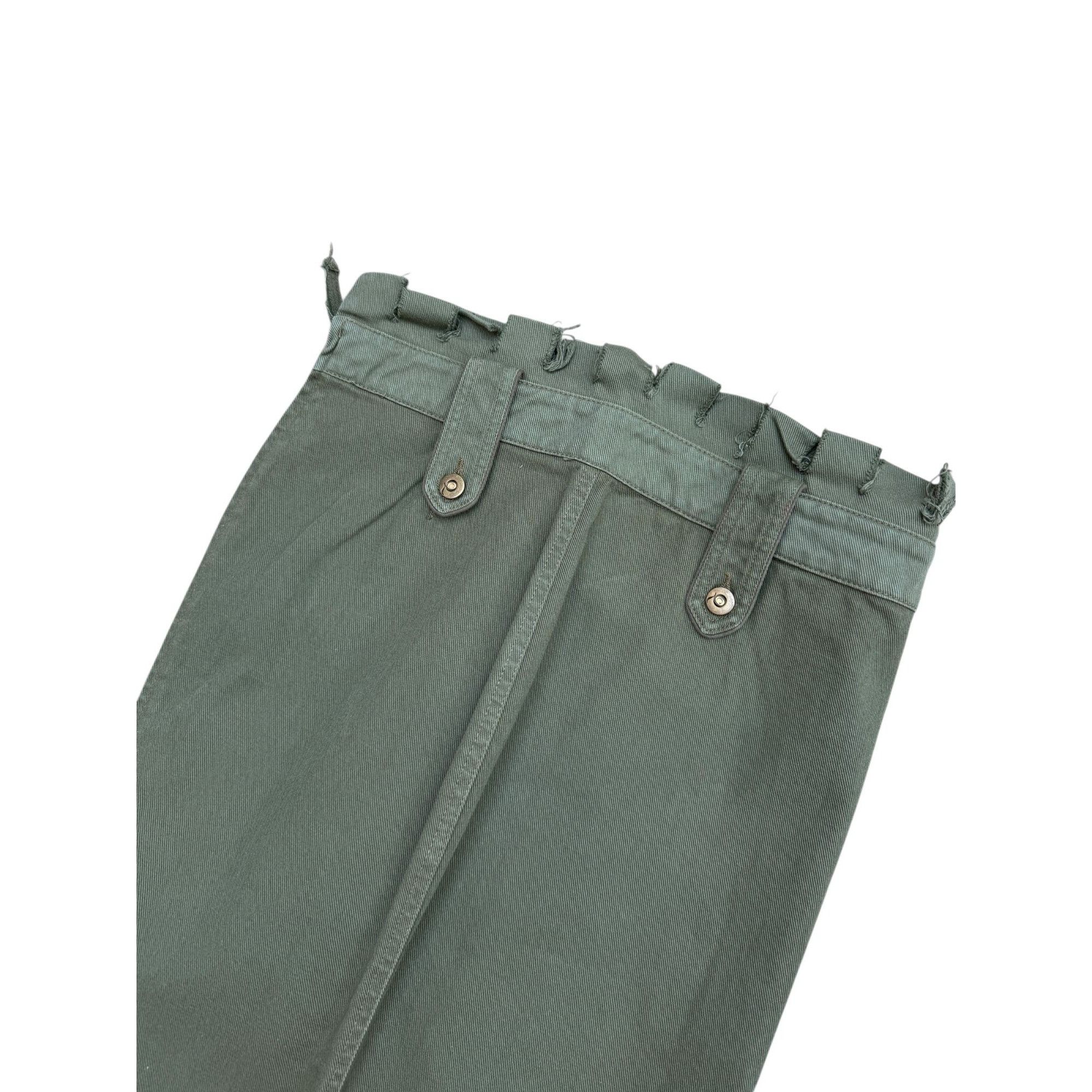 Alexander McQueen 2002 Khaki Military Distressed Skirt Size 30" / US 8 / IT 44 - 5 Thumbnail