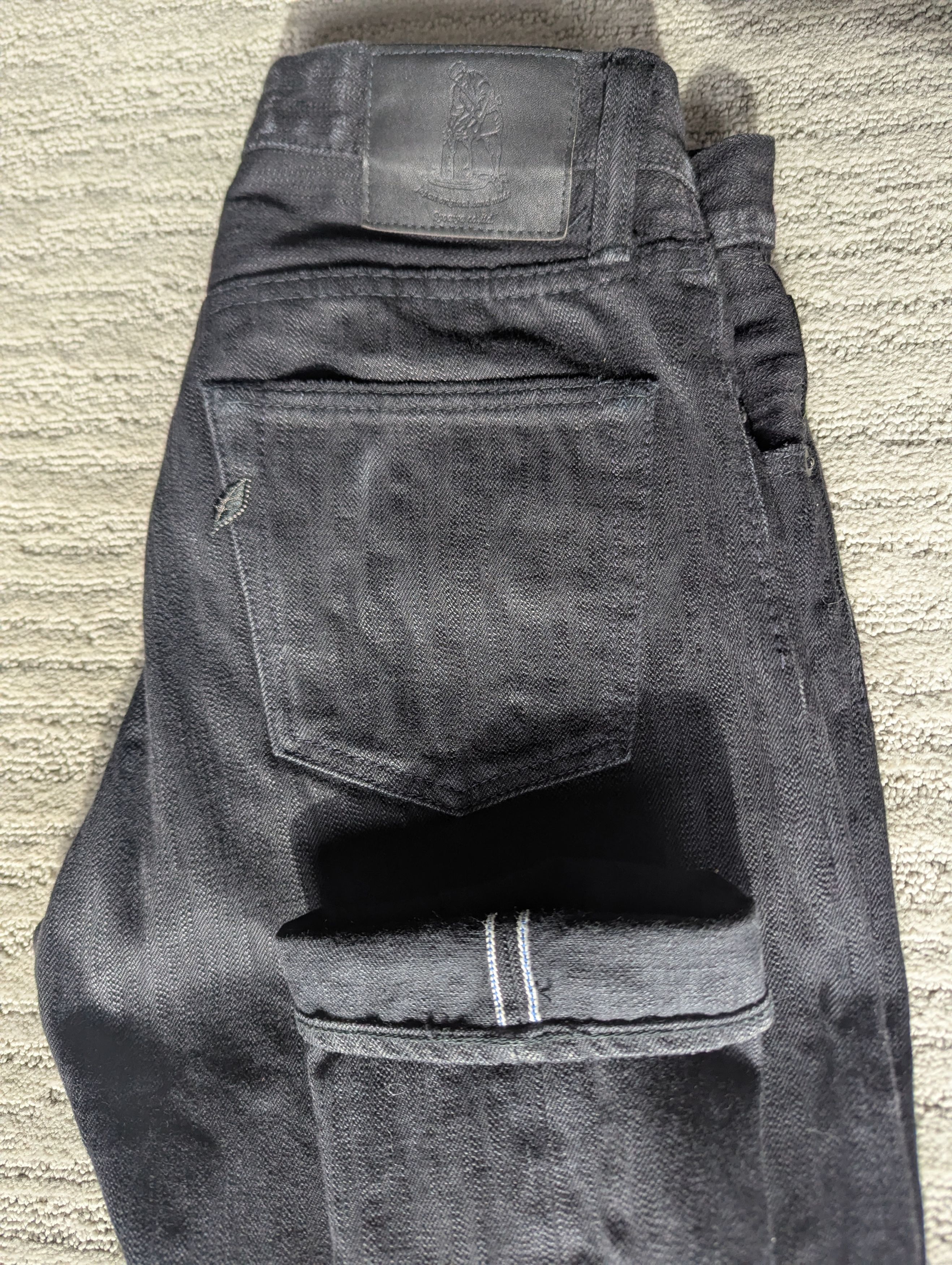 Pure Blue Japan EX-019-BB Extra Slub Double Black Selvedge