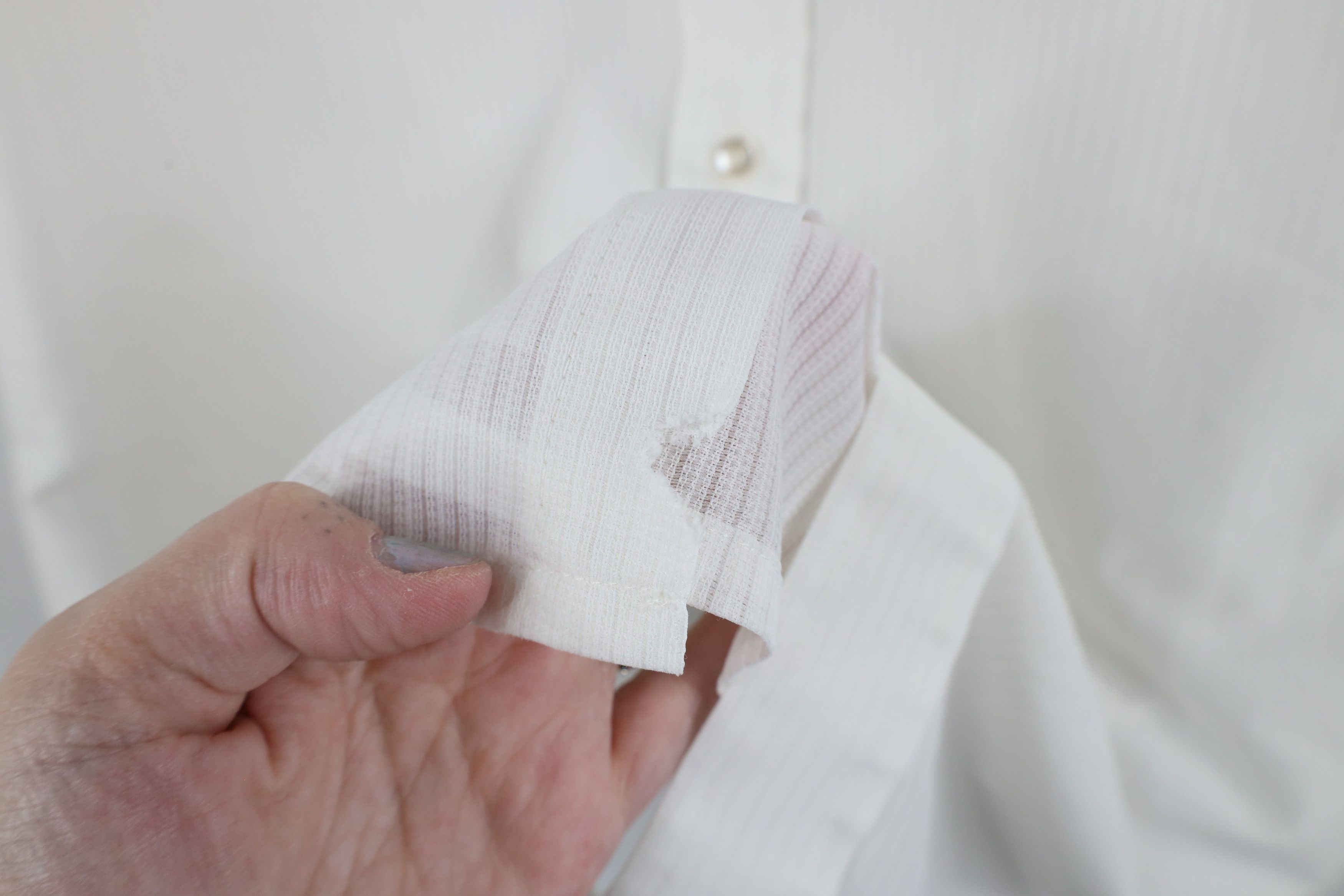 Vintage Vintage 70s Streetwear Sheer Short Sleeve Button Shirt Size US XL / EU 56 / 4 - 7 Thumbnail
