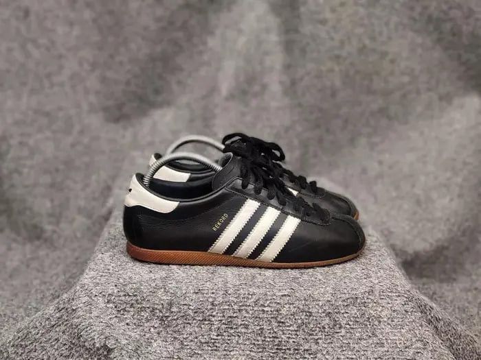 Adidas Vintage Adidas Originals Rekord Black Leather Sneaker Y2K Size US 6 / EU 39 - 6 Thumbnail