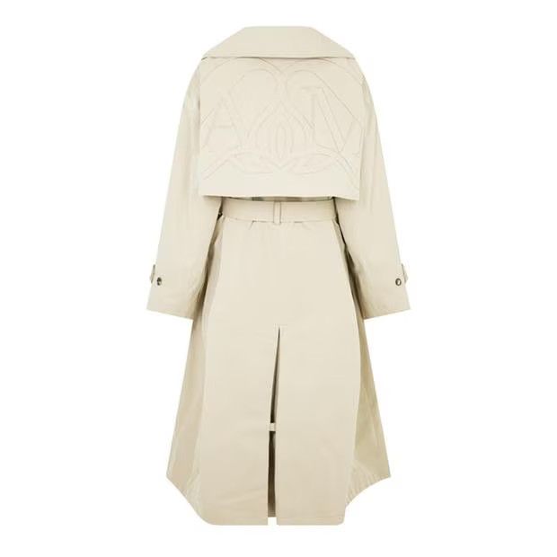 Alexander McQueen o1g2r1mq0824 Military Trench Coat in Pale Beige Size S / US 4 / IT 40 - 2 Thumbnail