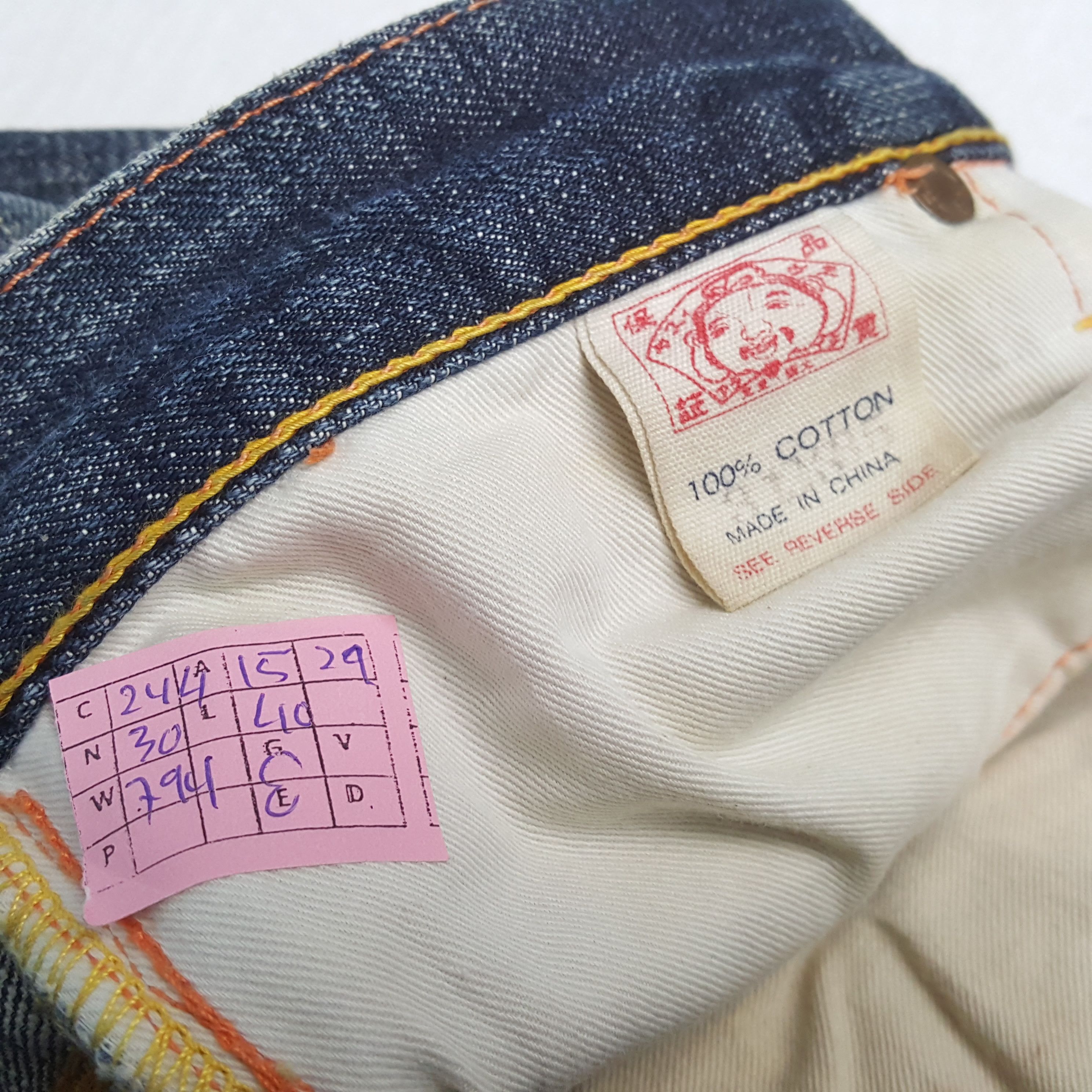 Evisu × Vintage EVISU Japanese Brand Streetwear Custom Daicock Jeans Size US 30 / EU 46 - 14 Thumbnail