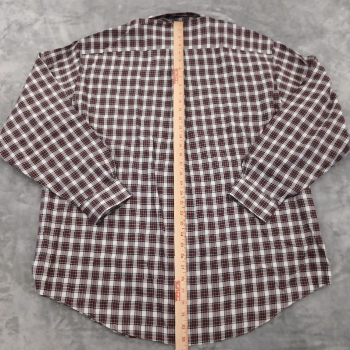 Brooks Brothers Brooks Brothers Shirt Mens XL Red Plaid Oversized Long Sleeve Button Down Cotton Size US XL / EU 56 / 4 - 5 Thumbnail