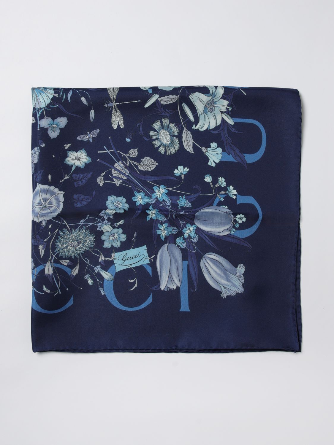 Gucci Gucci Neck Scarf Woman Blue Size ONE SIZE - 1 Thumbnail