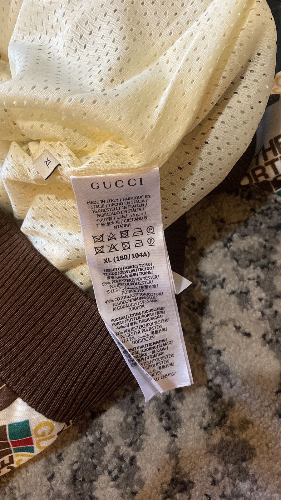 Gucci × The North Face Gucci x The North Face Web Print Jersey Jacket Size US XL / EU 56 / 4 - 4 Thumbnail