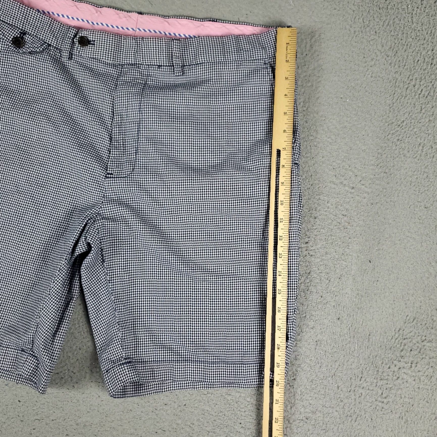 Ralph Lauren VINTAGE Ralph Lauren Shorts Mens Size 38 Flat Front Chino Blue Check Casual Office Classics Size US 38 / EU 54 - 5 Thumbnail
