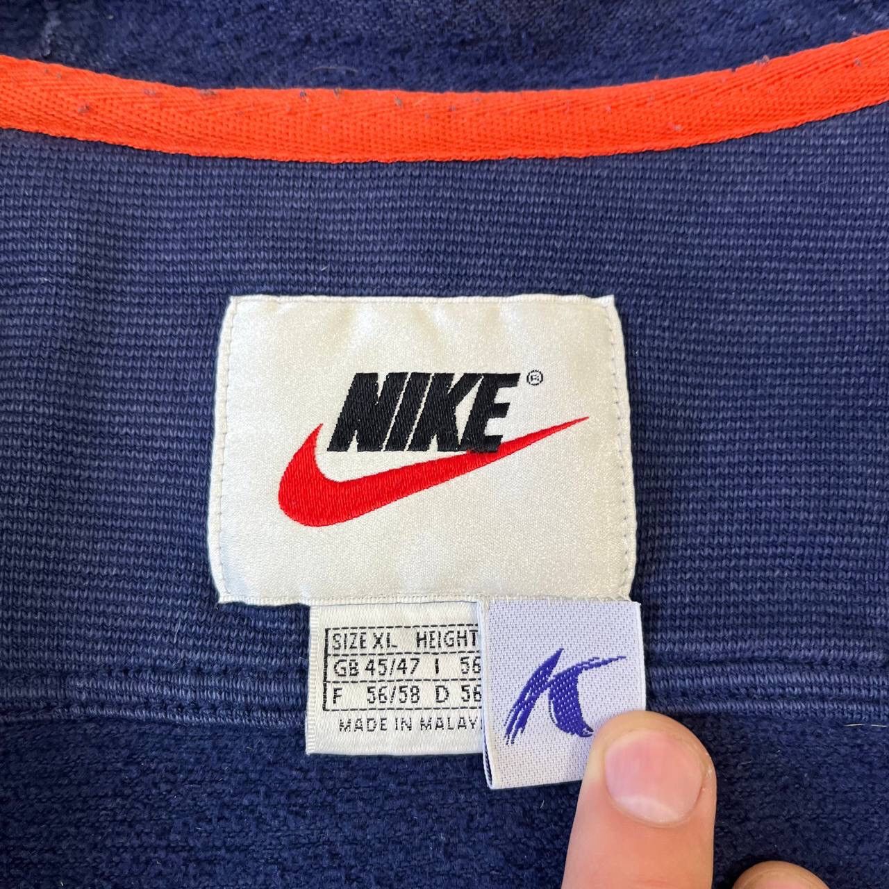Nike Vintage Nike 90s Big Logo Distressed Zip-Hoodie Mens Size XL Size US XL / EU 56 / 4 - 8 Thumbnail