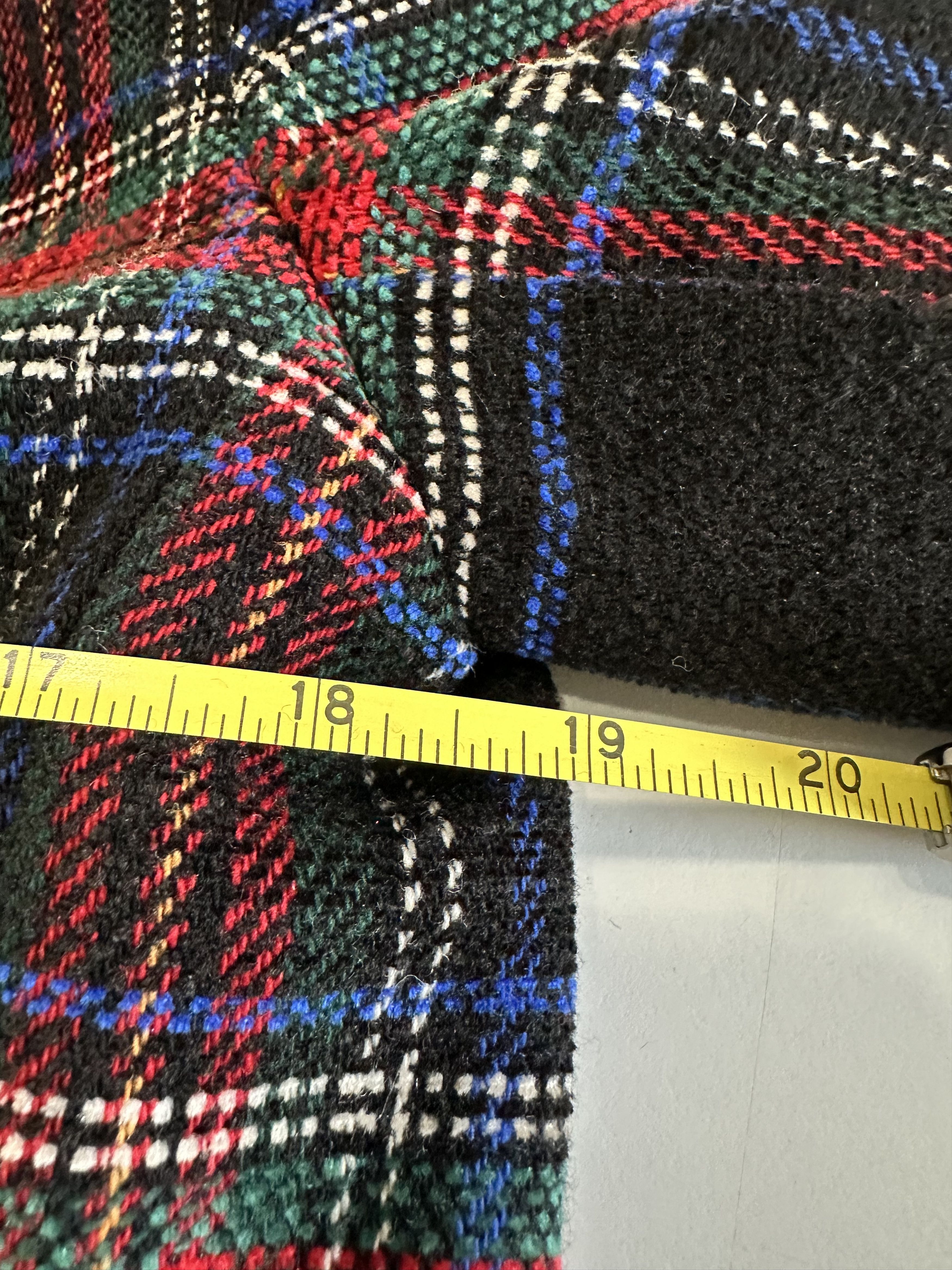 Liz Claiborne Liz Claiborne Women's Blazer Red Black Plaid Velvet Wool Size ONE SIZE - 5 Thumbnail