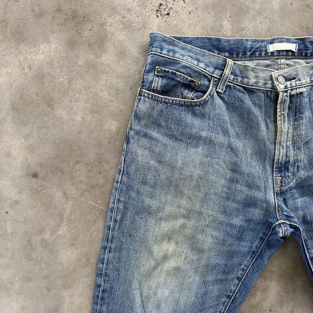 Japanese Brand Vintage Japanese Distressed Faded Denim Jean Pant W38 Size US 38 / EU 54 - 4 Thumbnail