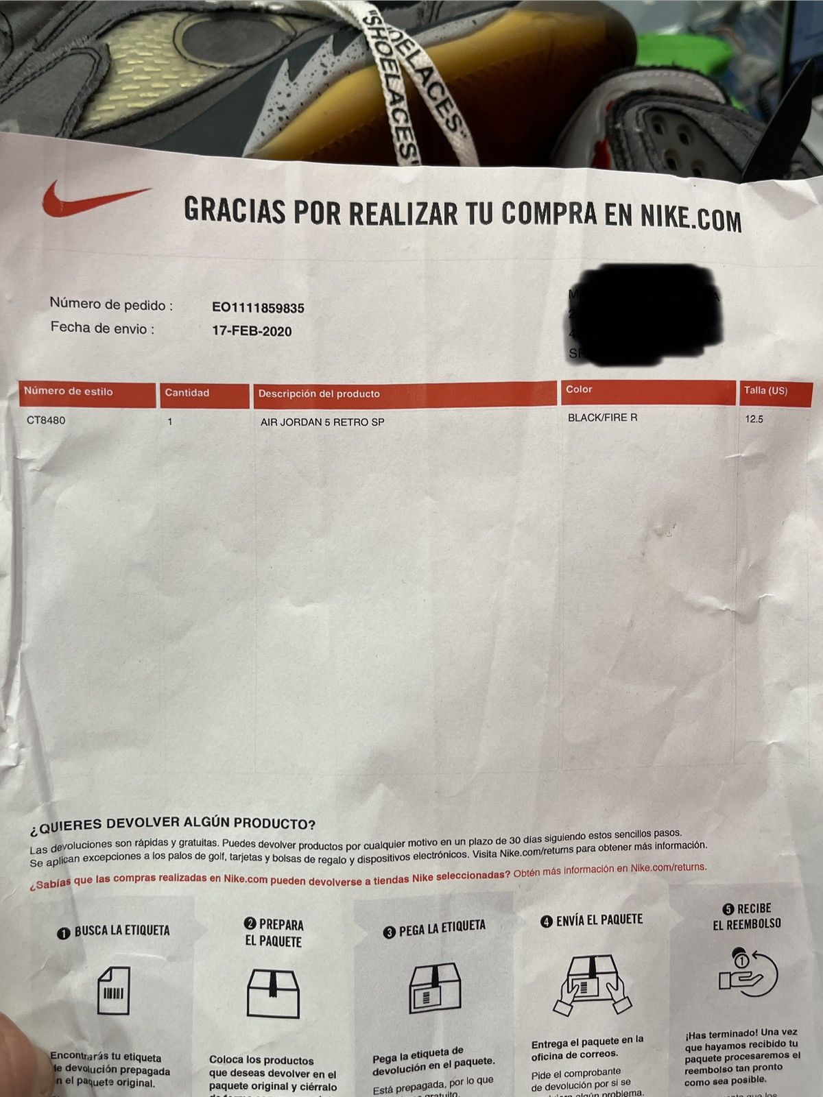 Jordan Brand × Off-White 2020 Jordan 5 Retro Off-White Muslin Size US 12.5 / EU 45-46 - 6 Thumbnail