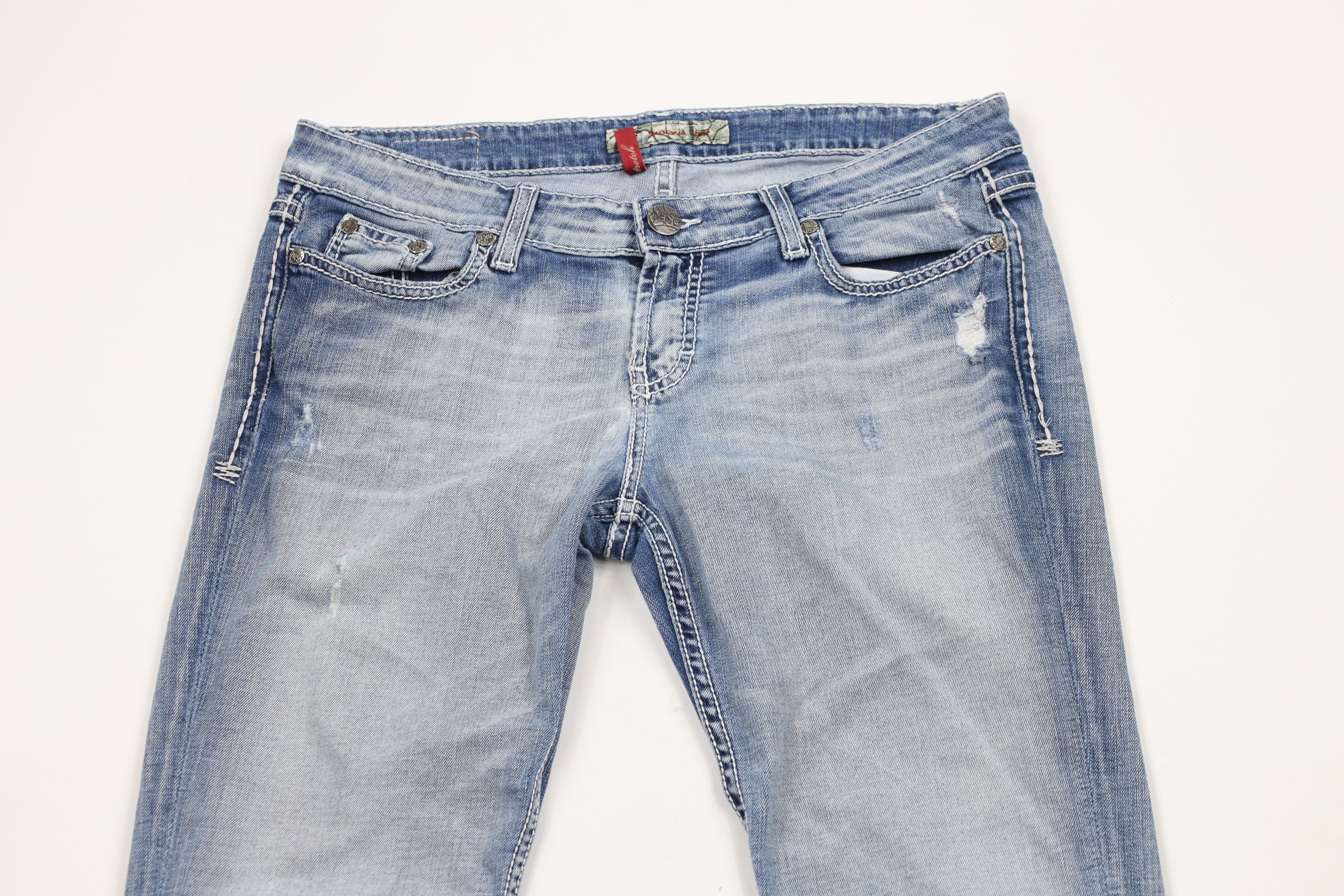 Vintage Buckle BKE Stretch Sabrina Bootcut Denim Jeans Blue Size 30" / US 8 / IT 44 - 2 Thumbnail