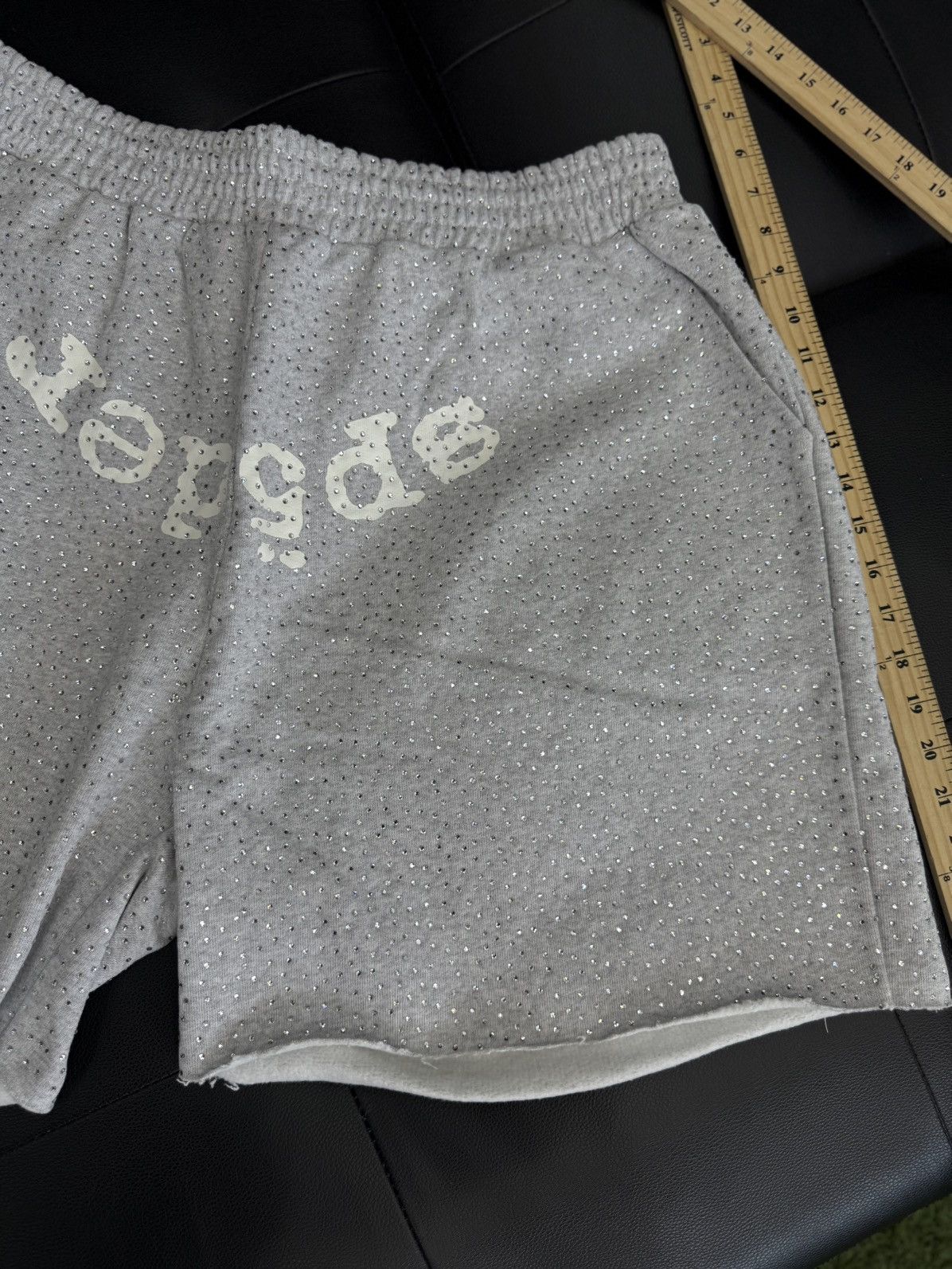 Sp5der Sp5der VVS Rhinestone Cotton Shorts Size (XL) NEW Size US 34 / EU 50 - 5 Thumbnail