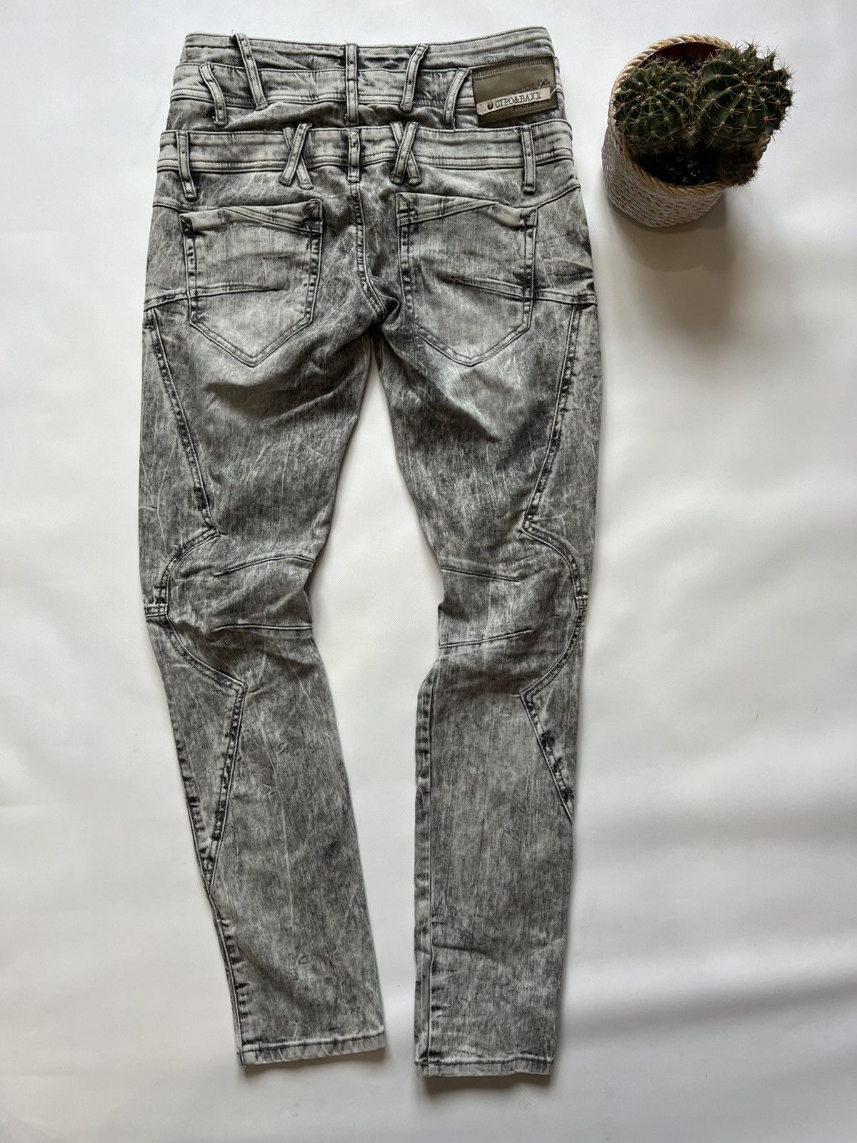 Vintage Cipo baxx Grey Vintage Jeans Pants Denim Avant Garde Size US 30 / EU 46 - 8 Thumbnail