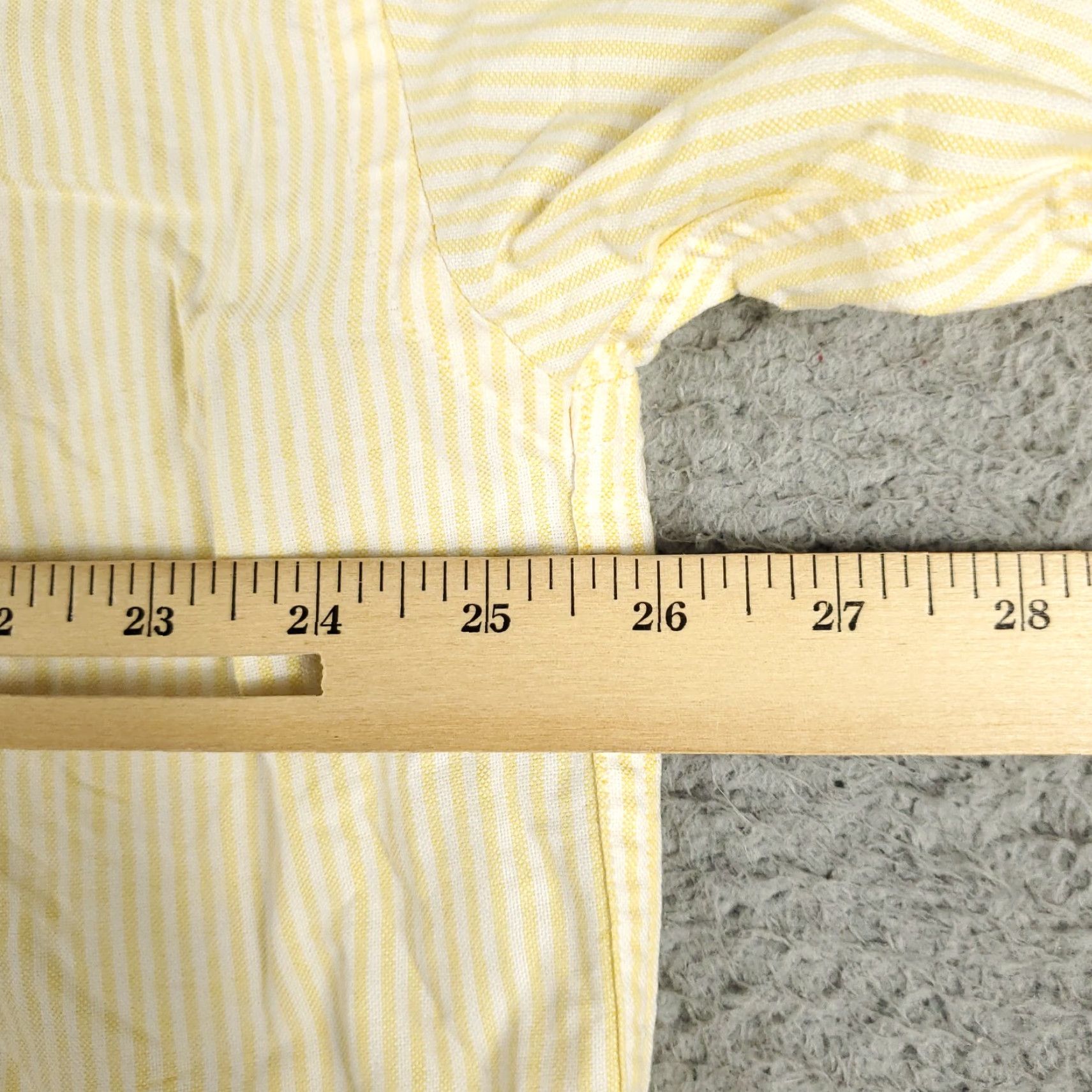 Tommy Hilfiger Tommy Hilfiger Shirt Mens Large Yellow Striped Button Up Short Sleeve Size US L / EU 52-54 / 3 - 7 Thumbnail