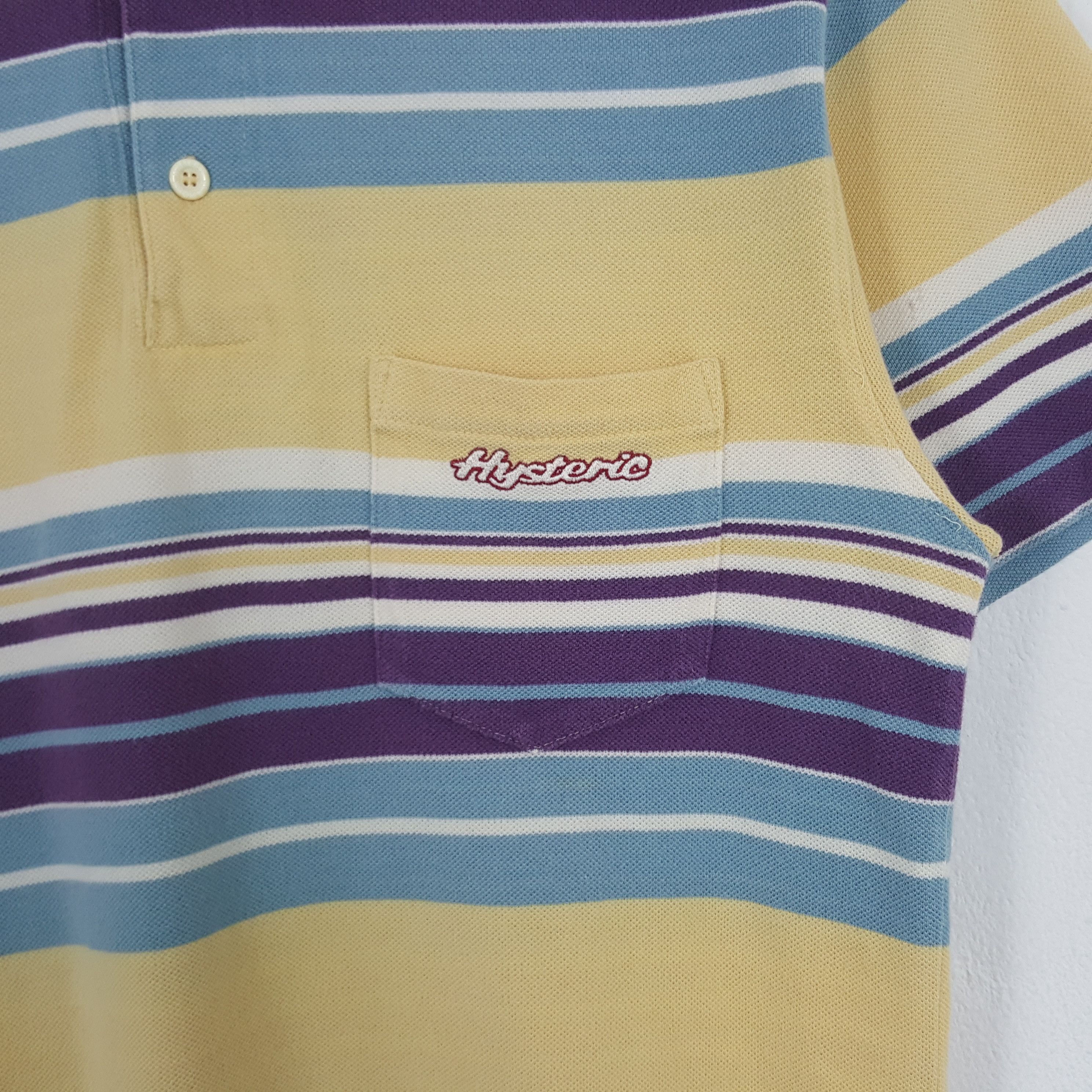 Hysteric Glamour Vintage Hysteric Glamour Japanese Brand Stripes Polos Size US S / EU 44-46 / 1 - 4 Thumbnail