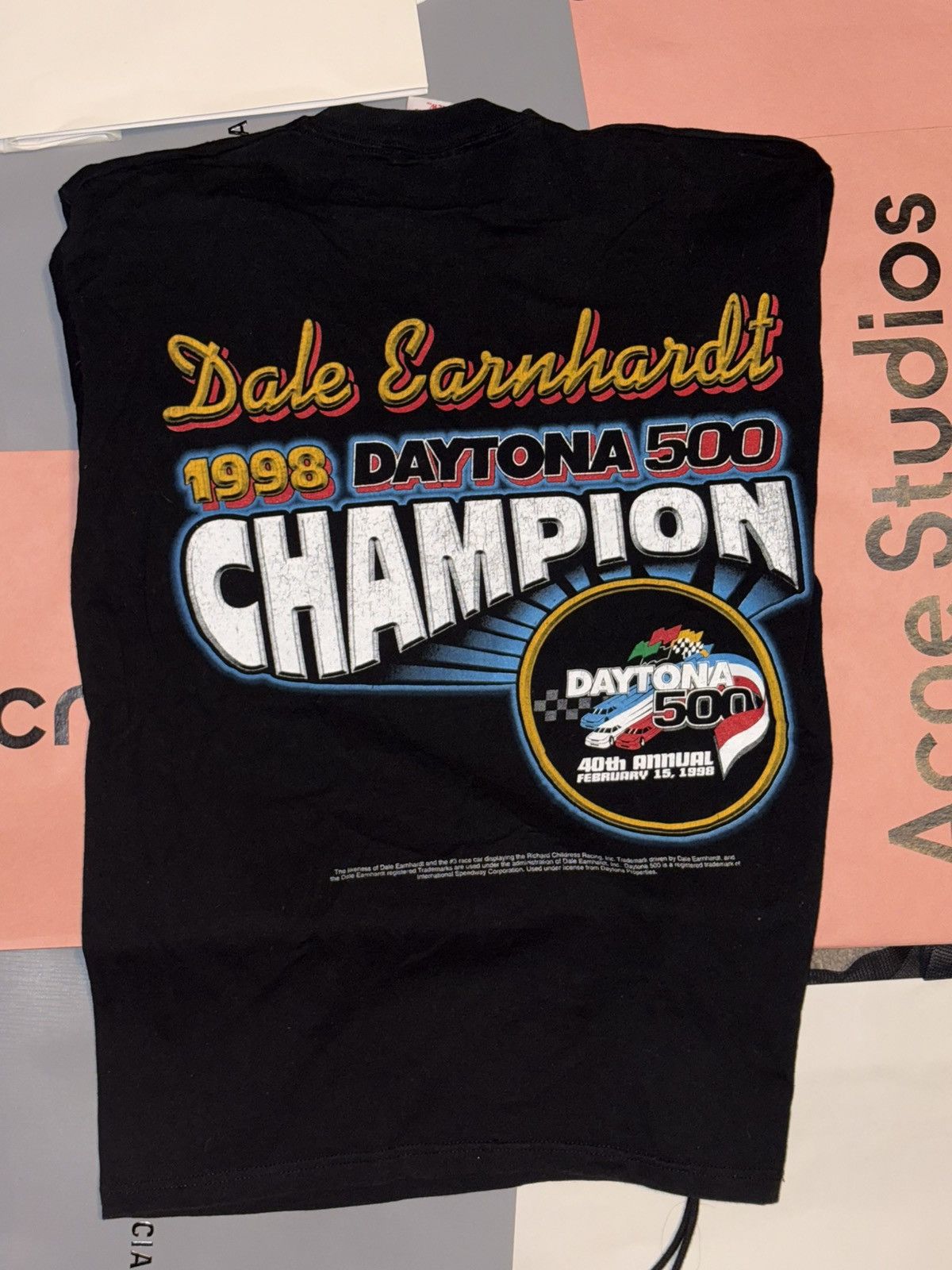 NASCAR Vintage 1998 Dale Earnhardt Daytona 500 t-shirt Size US M / EU 48-50 / 2 - 4 Thumbnail