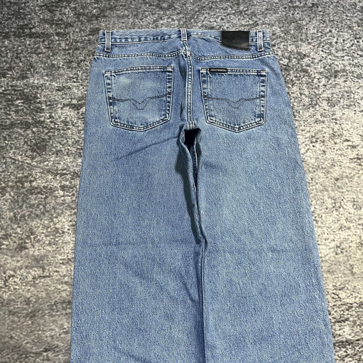 Harley Davidson Vintage 90s Harley Davidson Blue Denim Jeans 34x30 Size US 34 / EU 50 - 3 Thumbnail