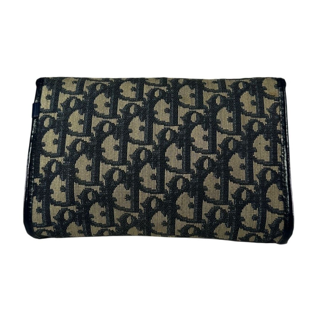 Dior CHRISTIAN DIOR VTG Trotter Canvas Mini Shoulder Bag Navy Size ONE SIZE - 8 Thumbnail