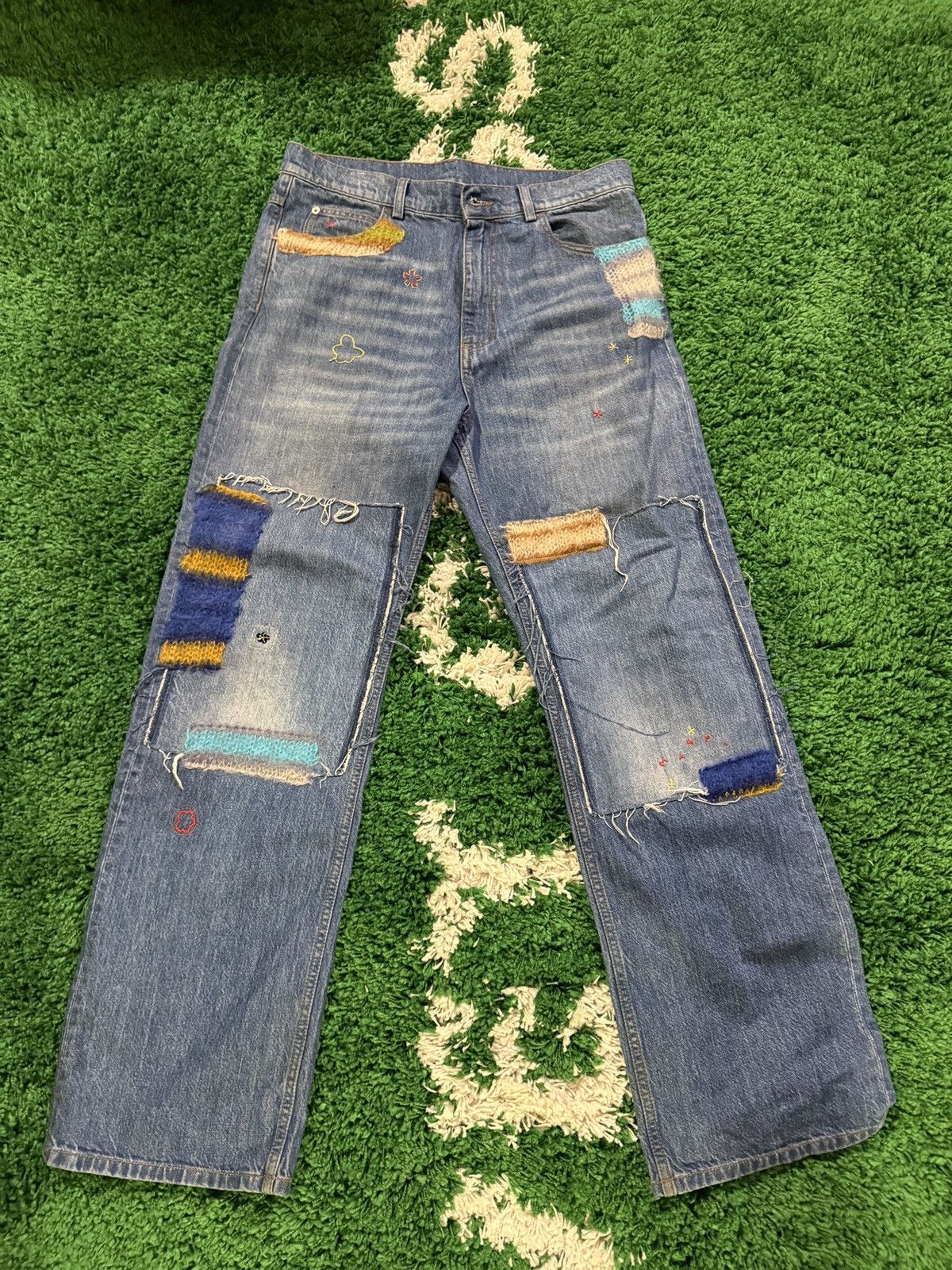 Marni Marni 24ss Mohair Patch Jeans Size US 31 - 1 Thumbnail