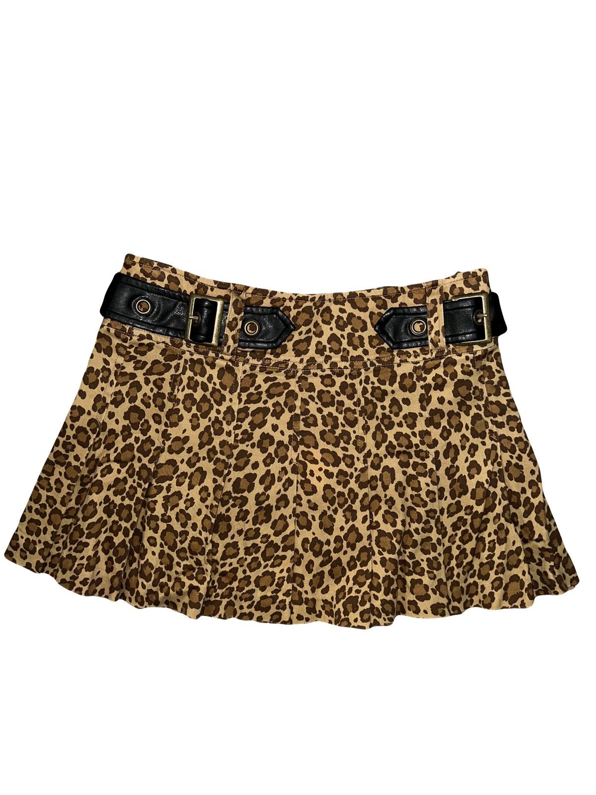 Japanese Brand Leopard pleated mini skirt 🧛🏻‍♀️🖤 Size 27" / US 4 / IT 40 - 1 Thumbnail