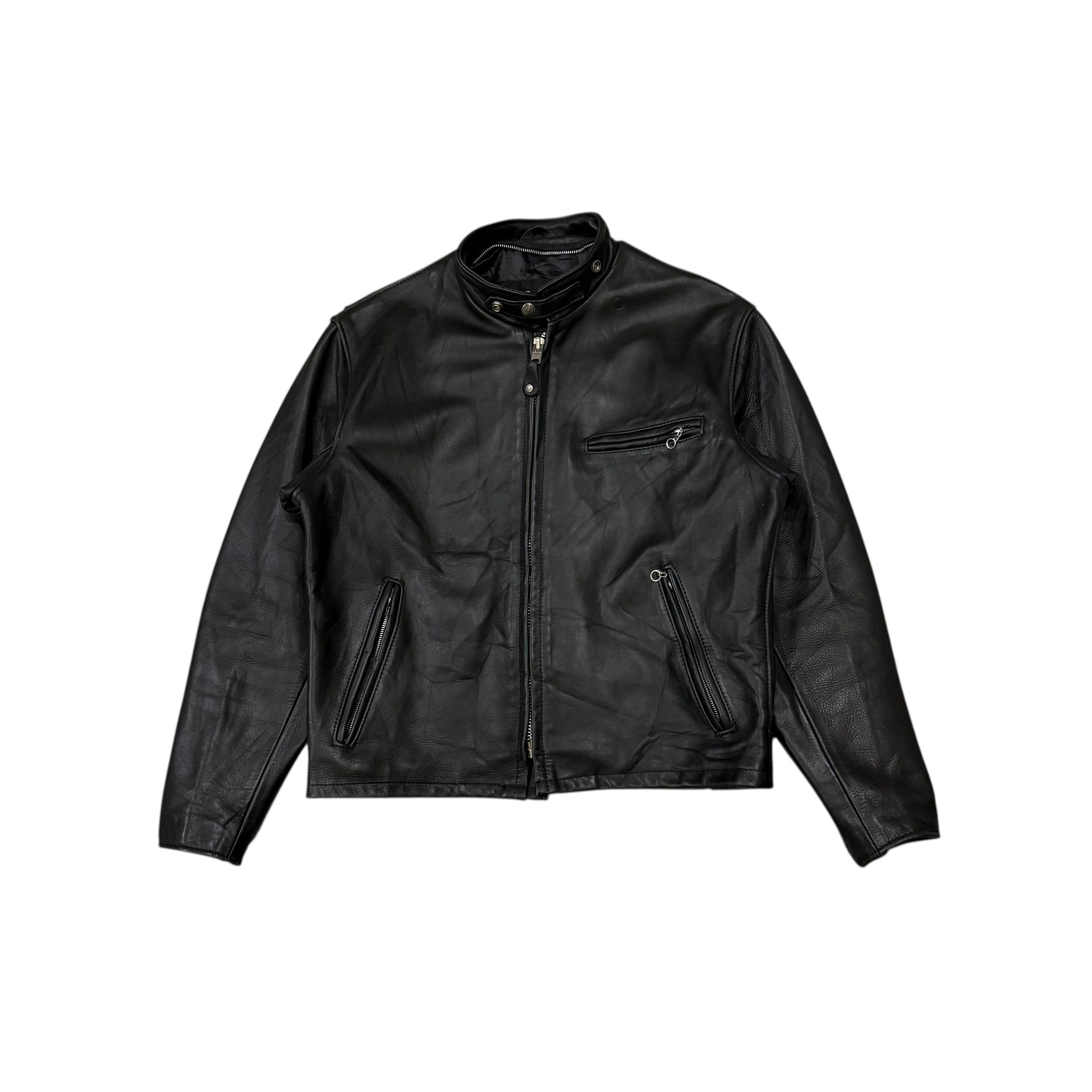 Schott　642 Schott 642 Single Rider Leather Jacket Black 38 with