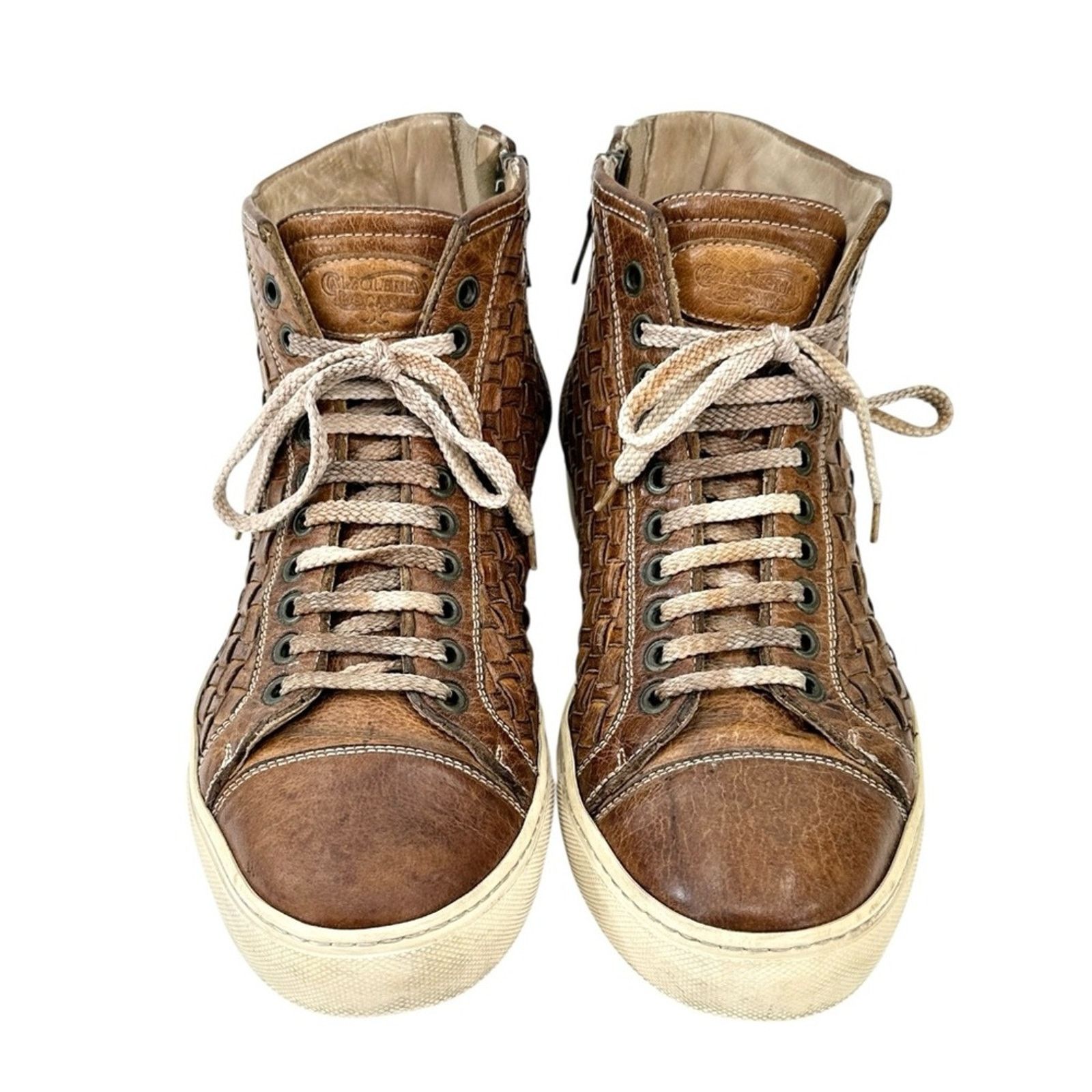 Other Calzoleria Toscana Dip-Dyed Woven High Top - Leather Shoes Size US 9.5 / EU 42-43 - 3 Thumbnail