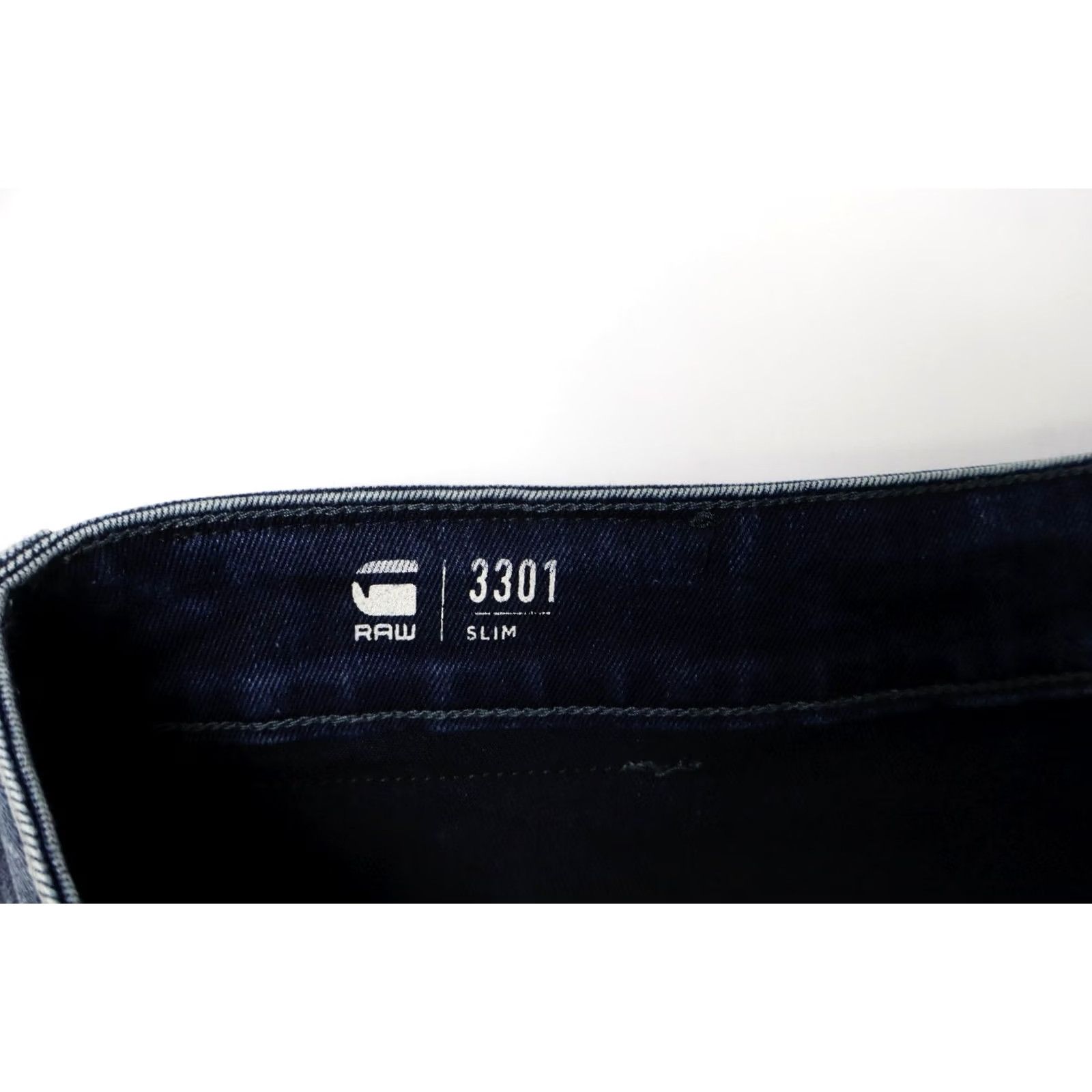 G-Star G-STAR 3301 Slim Jeans W30/L34 Blue Denim Button Fly Faded Whiskers Men's Size US 30 / EU 46 - 5 Thumbnail