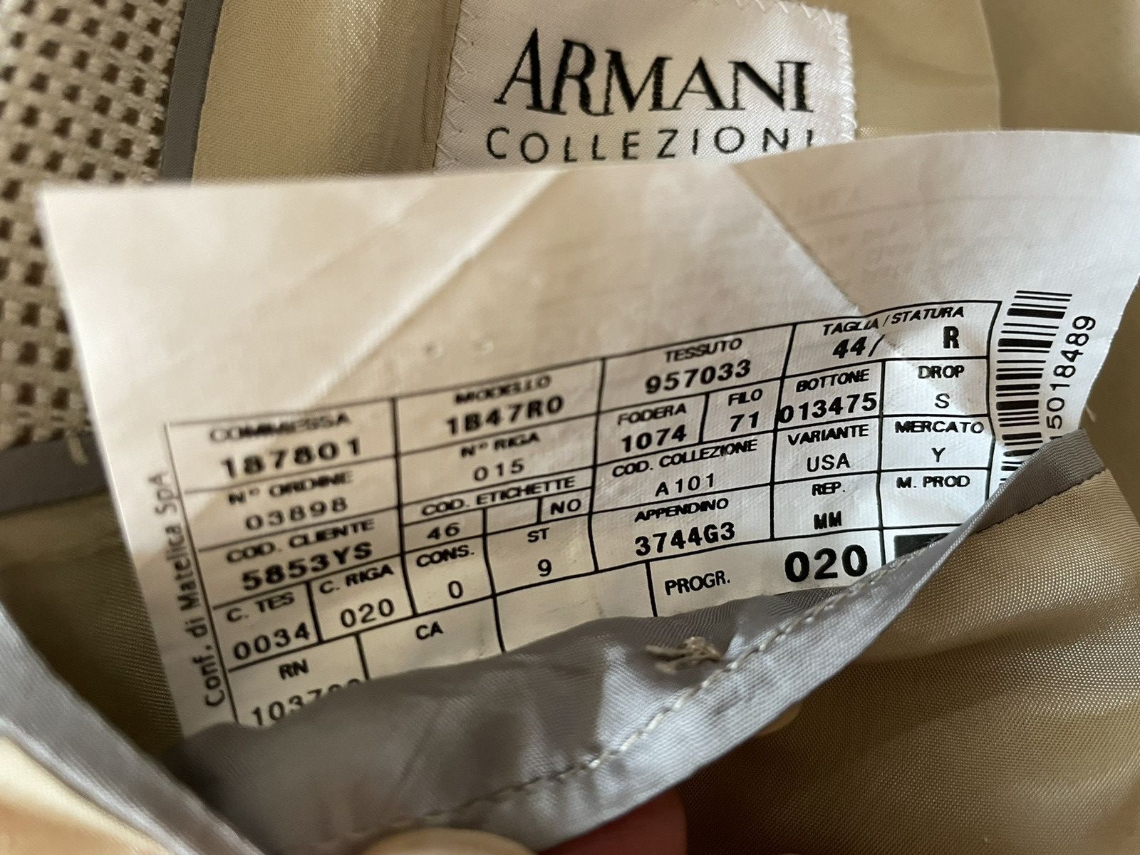 Armani Collezioni Nailhead Silk Blend Jacket Size 44R - 7 Thumbnail