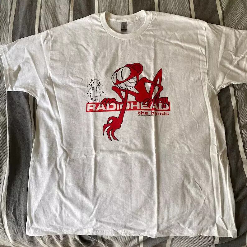 Gildan × Vintage Vintage Radiohead T Shirt Radiohead The Bends Album Vintage Size US M / EU 48-50 / 2 - 1 Preview