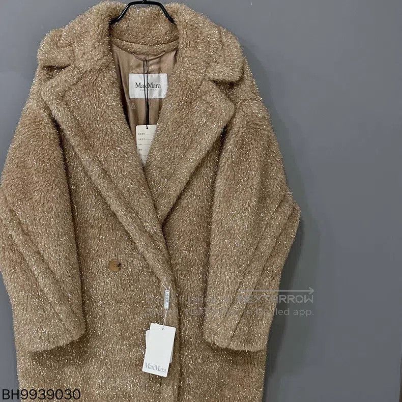 Max Mara Max Mara Gold thread teddy coat Size S / US 4 / IT 40 - 2 Thumbnail