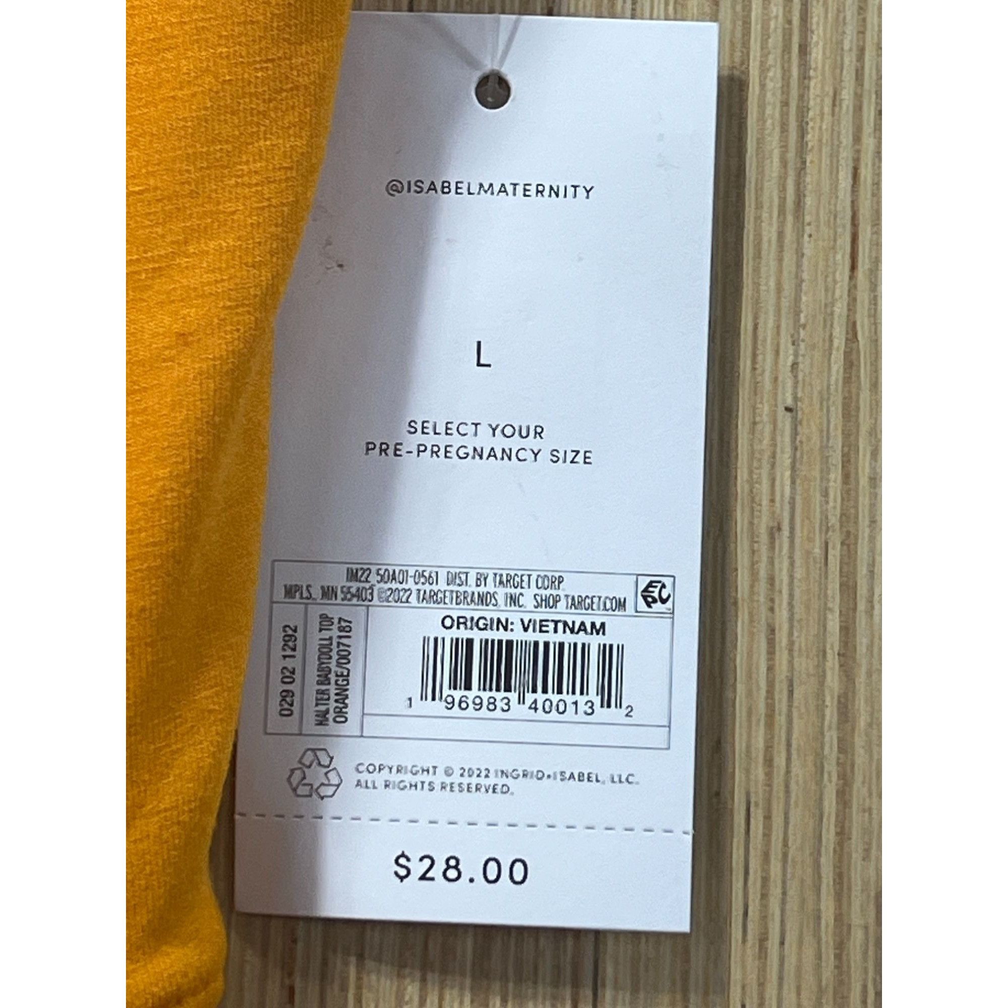 Other Isabel Maternity - Babydoll Maternity Tank Top - Orange - La Size L / US 10 / IT 46 - 8 Thumbnail