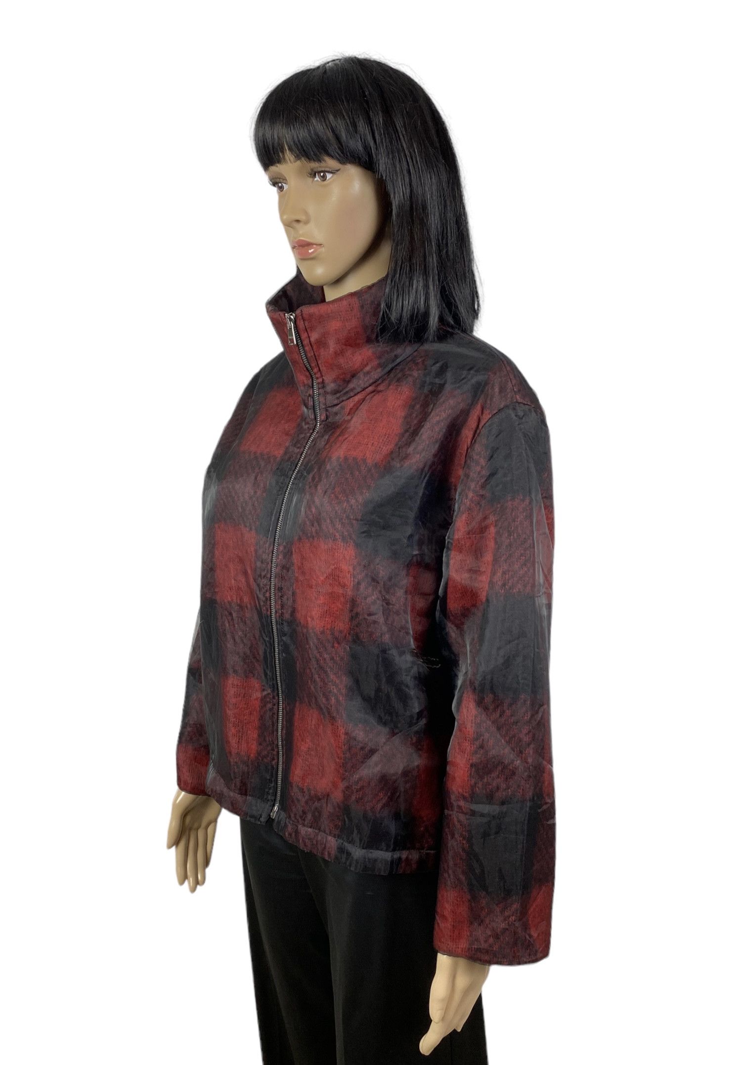 Other Marc Cain Checkered Jacket Wool-Mohair Outside Mesh size 4 Size L / US 10 / IT 46 - 6 Thumbnail