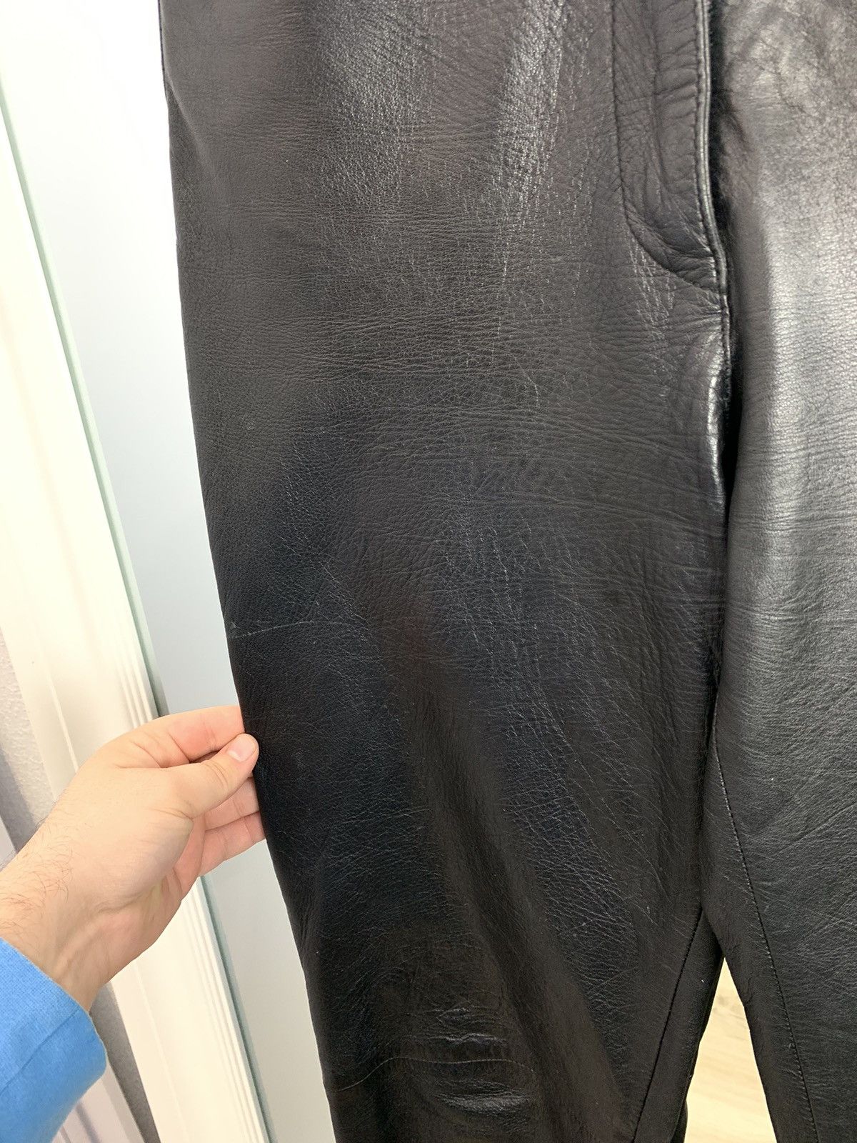 Calvin Klein Vintage Calvin Klein Jeans Leather Trousers Pants Opium Y2K Size 32" / US 10 / IT 46 - 5 Thumbnail