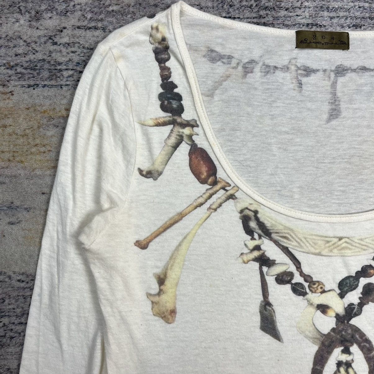 GOA Goa Bones feather necklace long sleeve shirt vkei style Size US S / EU 44-46 / 1 - 5 Thumbnail