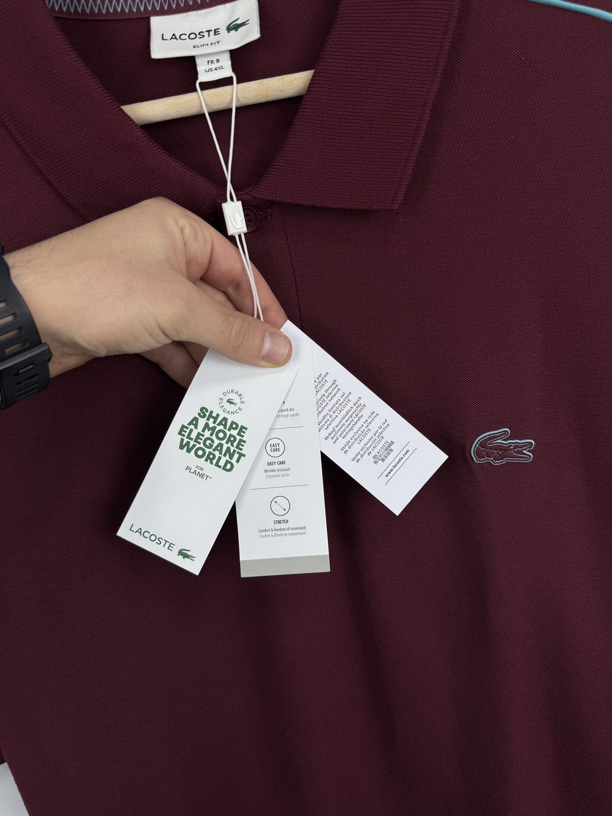 Lacoste 🇫🇷 NEW❗️ Lacoste Slim Fit Polo T-Shirt Made in France Rare Size US XXL / EU 58 / 5 - 9 Thumbnail